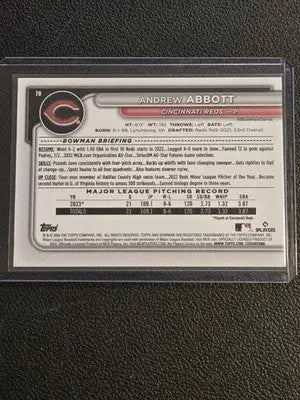 2024 Bowman #70 Andrew Abbott - Baseball Card Single