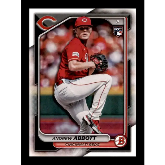2024 Bowman #70 Andrew Abbott NM-MT RC Rookie Cincinnati Reds Baseball Card - Baseball Card