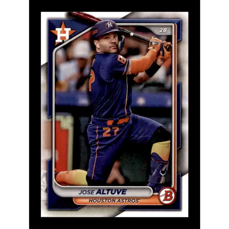 2024 Bowman #73 Jose Altuve NM-MT Houston Astros Baseball Card - Baseball Card Single