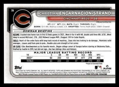 2024 Bowman #79 Christian Encarnacion-Strand - Baseball Card Single