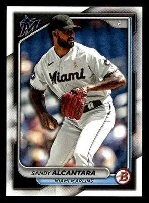 2024 Bowman #8 Sandy Alcantara - Baseball Card Single