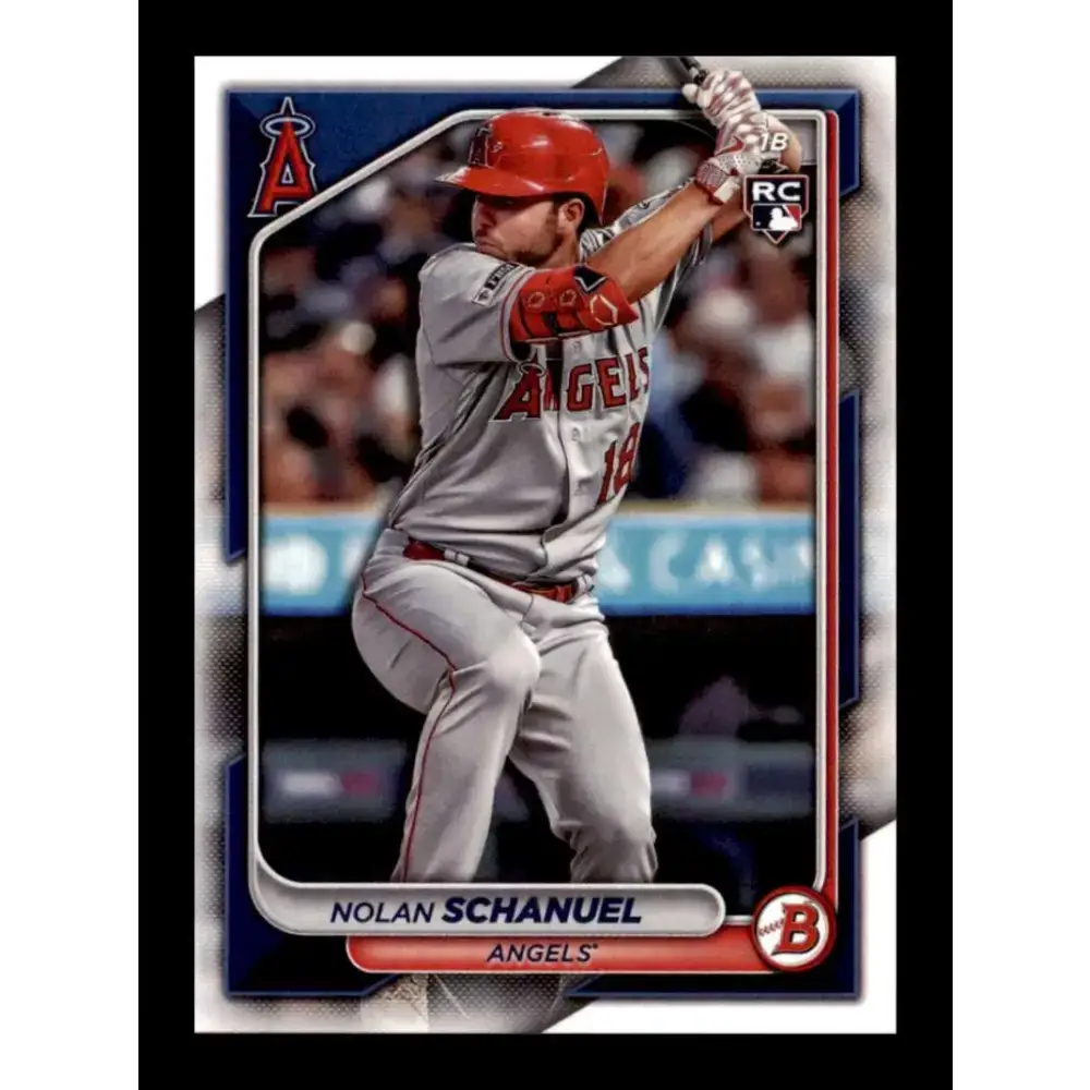 2024 Bowman #81 Nolan Schanuel NM-MT RC Rookie Los Angeles Angels Baseball Card - Baseball Card