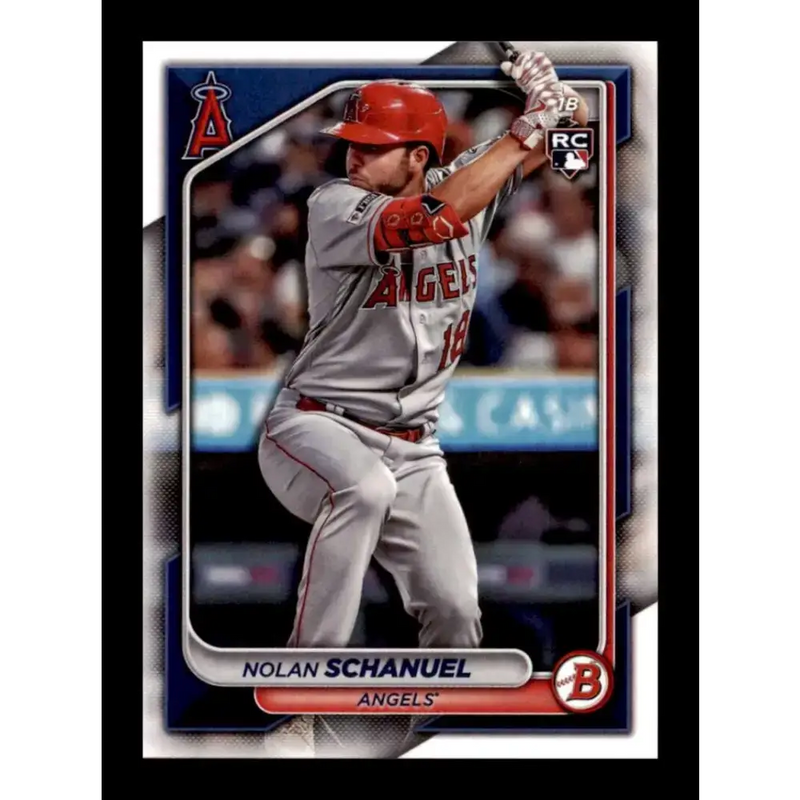 2024 Bowman #81 Nolan Schanuel NM-MT RC Rookie Los Angeles Angels Baseball Card - Baseball Card Single