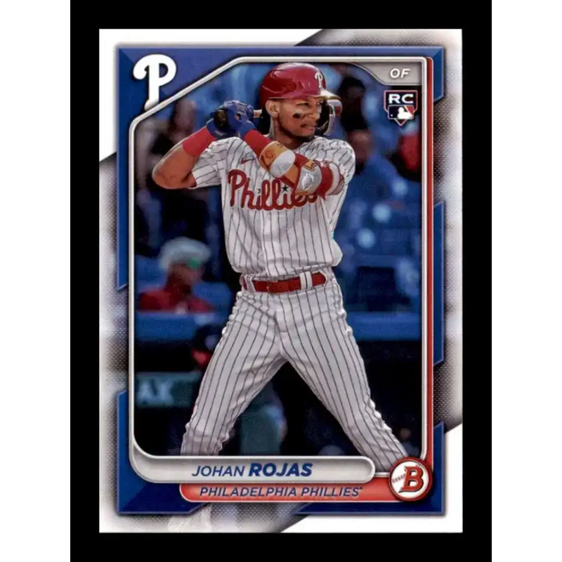 2024 Bowman #86 Johan Rojas NM-MT RC Rookie Philadelphia Phillies Baseball Card - Baseball Card Single