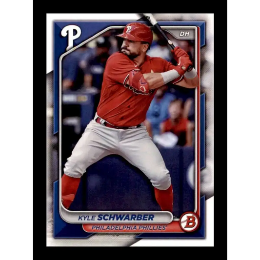 2024 Bowman #89 Kyle Schwarber NM-MT Philadelphia Phillies Baseball Card - Baseball Card