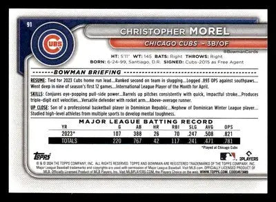 2024 Bowman #91 Christopher Morel - Baseball Card Single