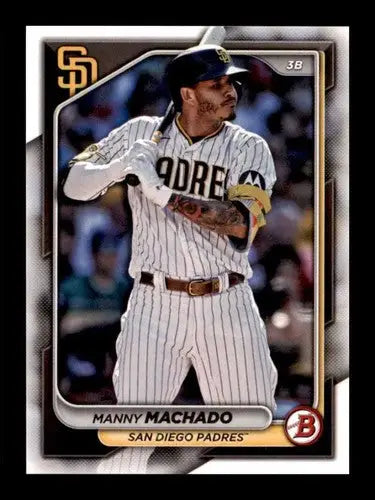 2024 Bowman Manny Machado baseball card with original gloss Padres ID 70700