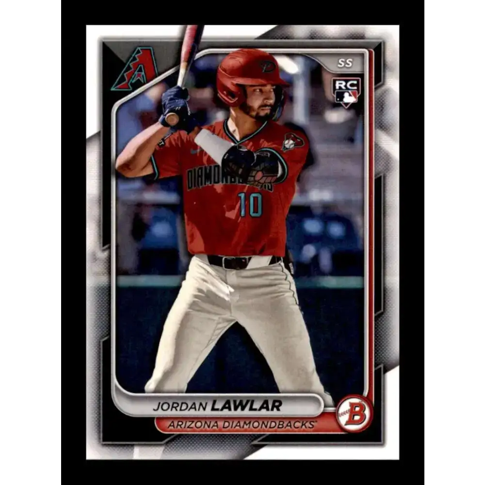 2024 Bowman #96 Jordan Lawlar NM-MT RC Rookie Arizona Diamondbacks Baseball Card - Baseball Card