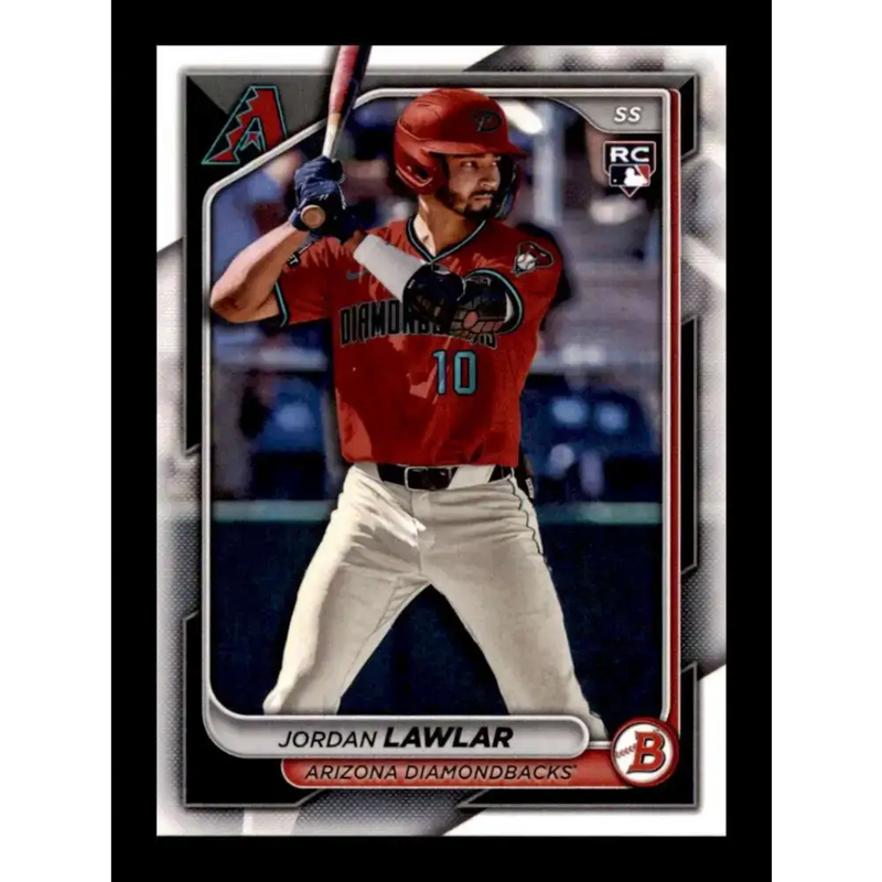 2024 Bowman #96 Jordan Lawlar NM-MT RC Rookie Arizona Diamondbacks Baseball Card - Baseball Card Single