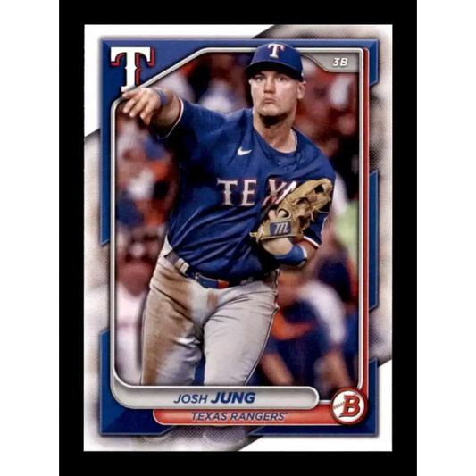 2024 Bowman #98 Josh Jung NM-MT Texas Rangers Baseball Card - Baseball Card