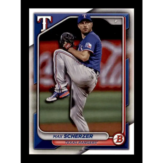 2024 Bowman #99 Max Scherzer NM-MT Texas Rangers Baseball Card - Baseball Card
