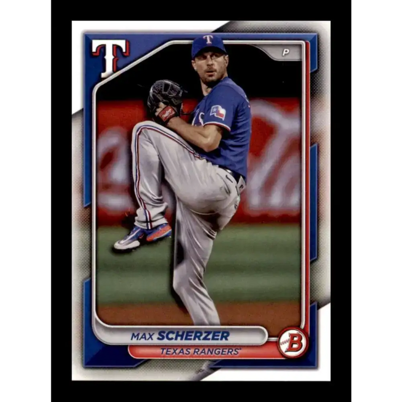 2024 Bowman #99 Max Scherzer NM-MT Texas Rangers Baseball Card - Baseball Card Single