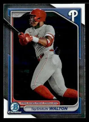 2024 Bowman #BCP-113 TayShaun Walton Chrome Prospects - Baseball Card Single