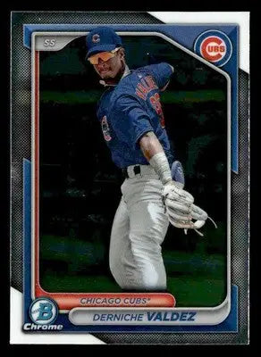 2024 Bowman #BCP-7 Derniche Valdez Chrome Prospects - Baseball Card Single