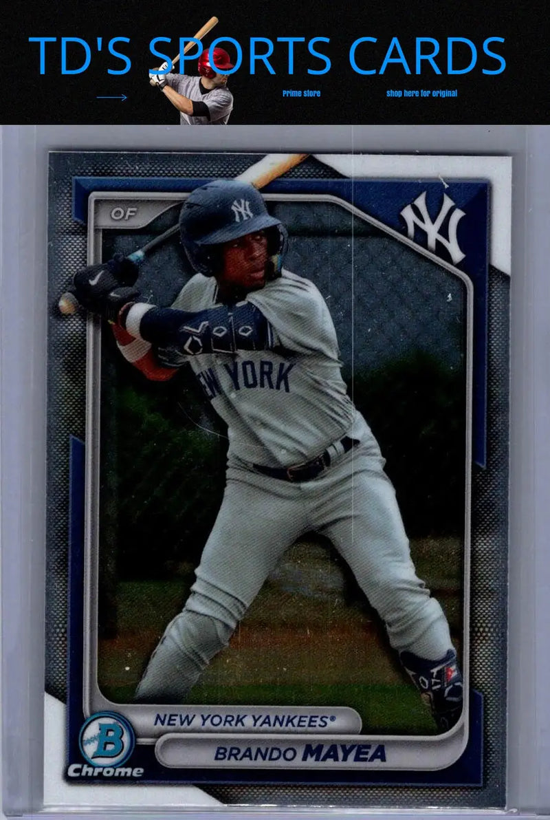Brando Mayea baseball card from 2024 Bowman Chrome Prospects series