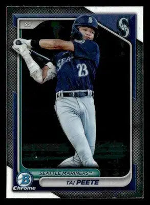 2024 Bowman #BCP-9 Tai Peete Chrome Prospects - Baseball Card Single