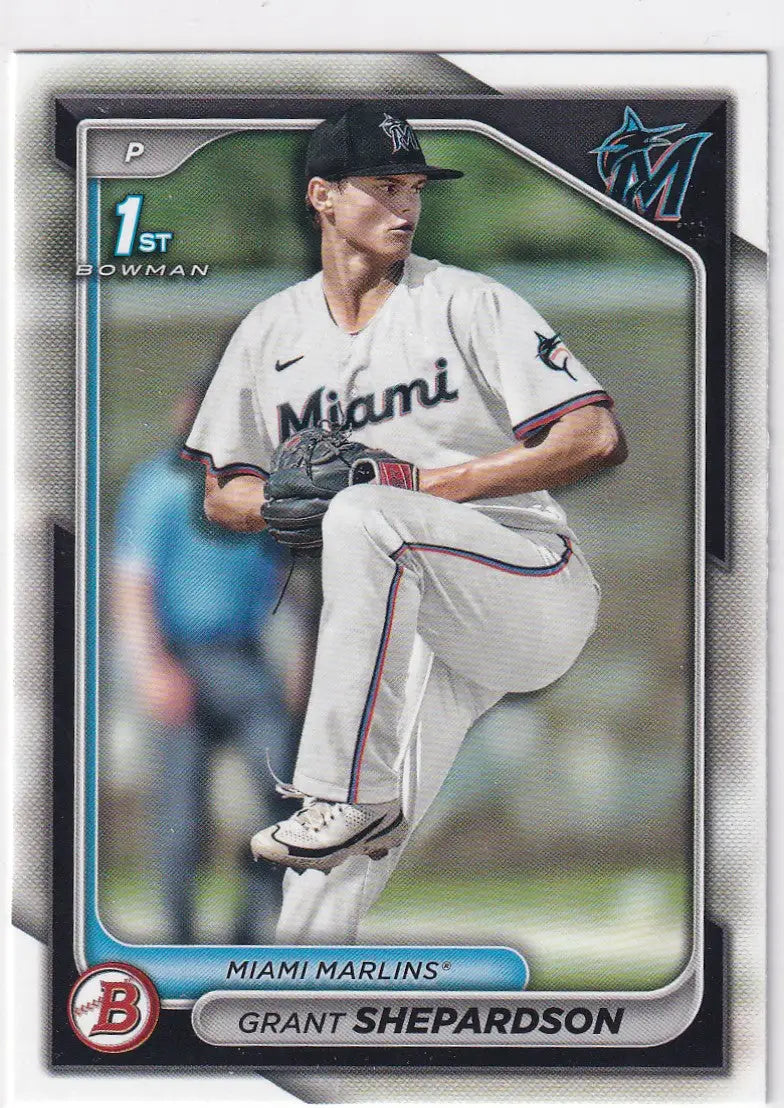 2024 BOWMAN #BD-130 GRANT SHEPARDSON- MIAMI MARLINS - Baseball Card Single