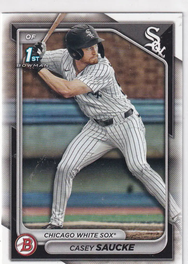 2024 BOWMAN #BD-33 CASEY SAUCKE- CHICAGO WHITE SOX - Baseball Card Single