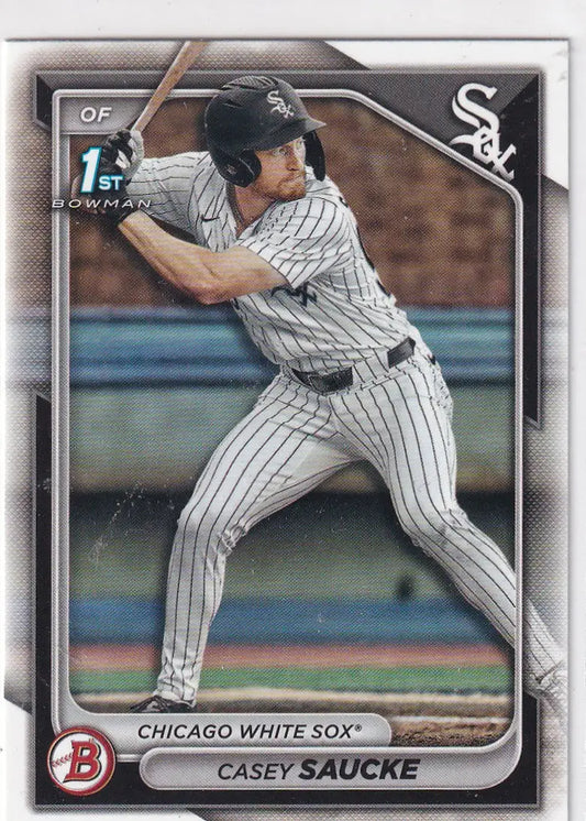2024 BOWMAN #BD-33 CASEY SAUCKE- CHICAGO WHITE SOX - Baseball Card Single