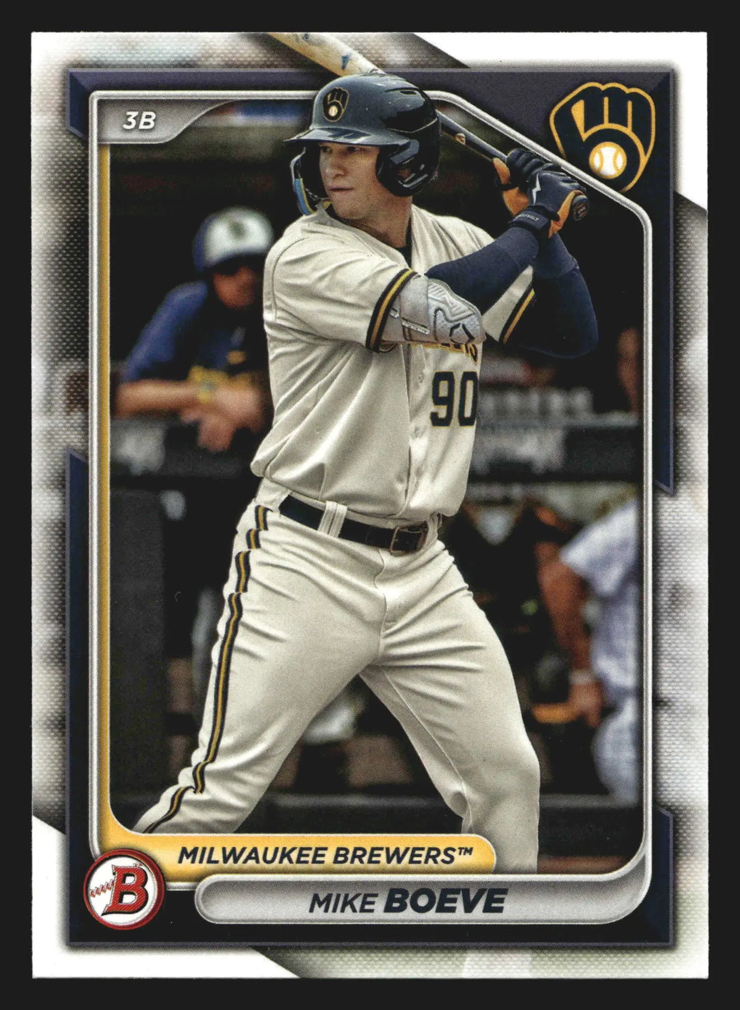 2024 Bowman #BP-138 Mike Boeve Milwaukee Brewers Prospect - Baseball Card Single