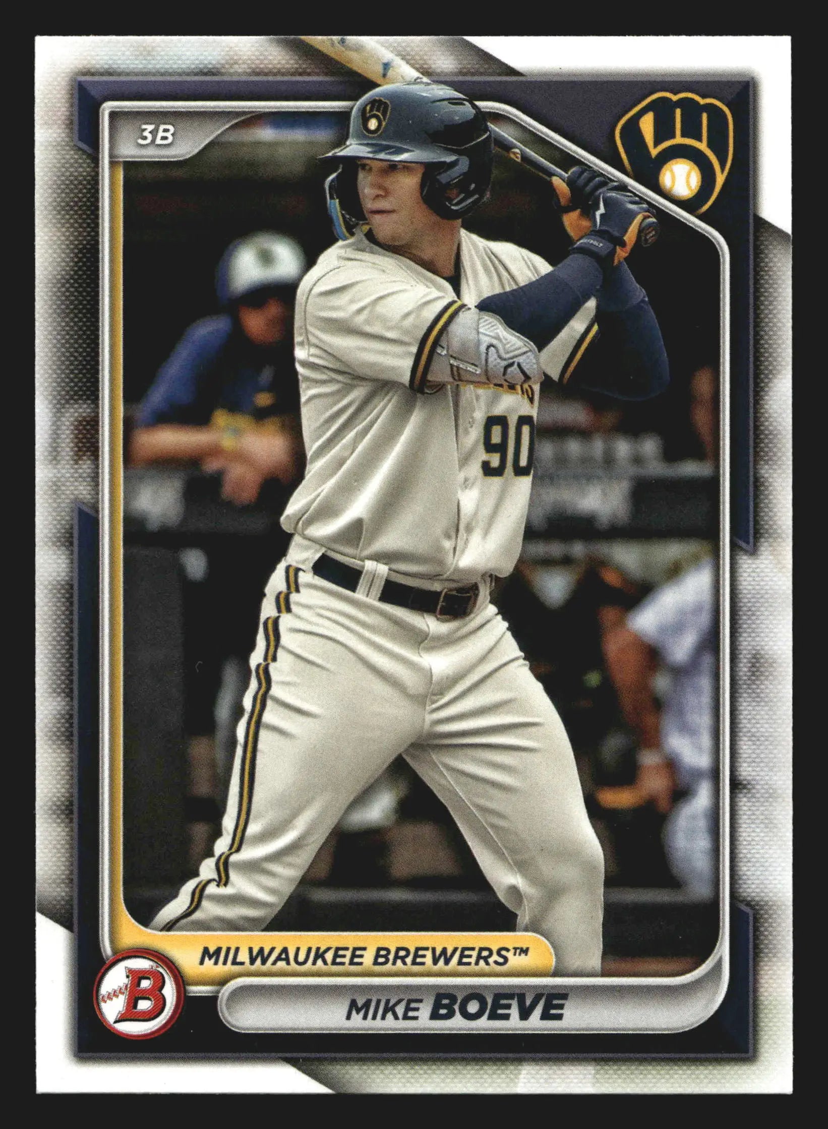 2024 Bowman #BP-138 Mike Boeve Milwaukee Brewers Prospect - Baseball Card Single