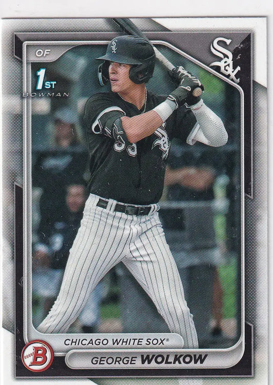 2024 BOWMAN #BP-144 GEORGE WOLKOW- CHICAGO WHITE SOX - Baseball Card Single