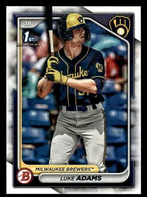 2024 Bowman #BP-50 Luke Adams Prospects - Baseball Card Single