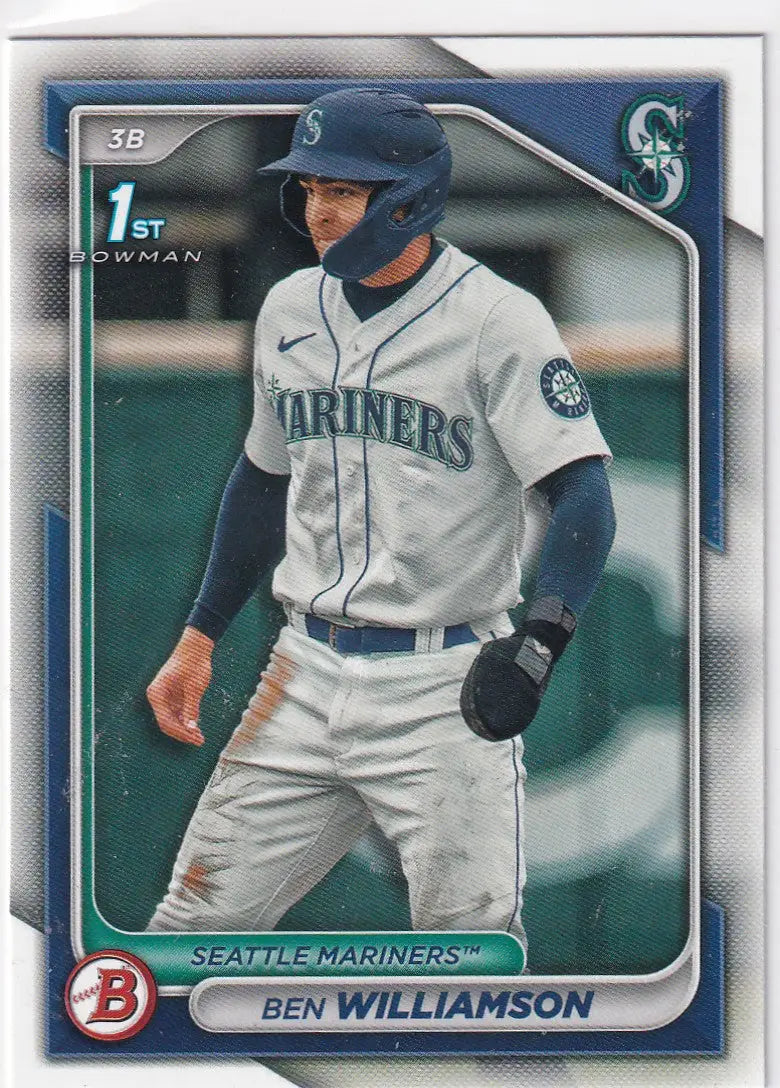 2024 BOWMAN #BP-67 BEN WILLIAMSON- SEATTLE MARINERS - Baseball Card Single