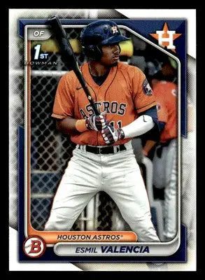 2024 Bowman #BP-75 Esmil Valencia Prospects - Baseball Card Single