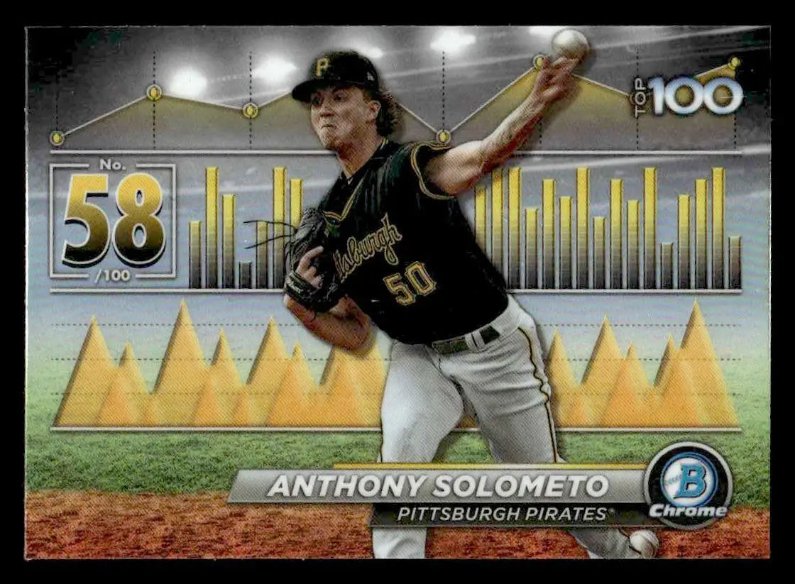 2024 Bowman #BTP-58 Anthony Solometo Bowman Scouts’ Top 100 - Baseball Card Single