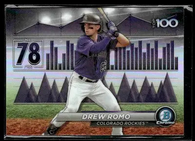 2024 Bowman #BTP-78 Drew Romo Bowman Scouts’ Top 100 - Baseball Card Single