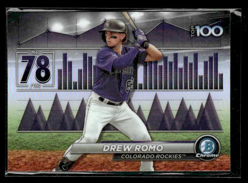 2024 Bowman #BTP-78 Drew Romo Bowman Scouts’ Top 100 - Baseball Card Single