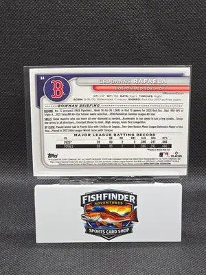 2024 Bowman - Ceddanne Rafaela #84 Chrome Mojo Refractor (RC) - Baseball Card Single