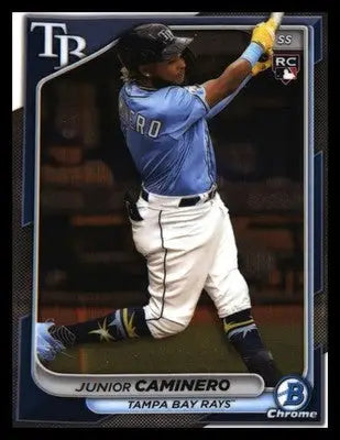 2024 Bowman Chrome #56 Junior Caminero Rookie Rookie - Baseball Card Single