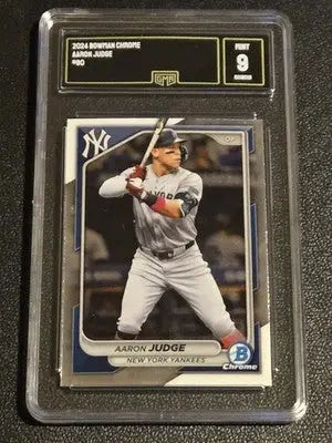 2024 Bowman Chrome #80 Aaron Judge GMA 9 - Baseball Card Single