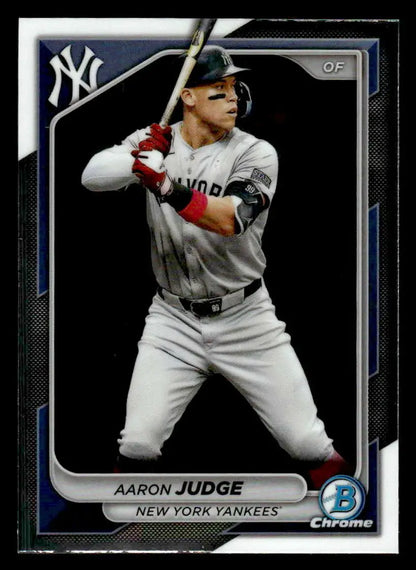 Aaron Judge New York Yankees Bowman Chrome trading card from 2024 Bowman Chrome series