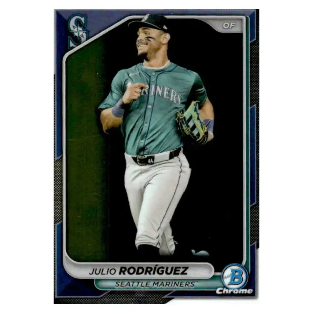 2024 Bowman Chrome #95 Julio Rodr?guez NM-MT Seattle Mariners Baseball Card - Baseball Card Single