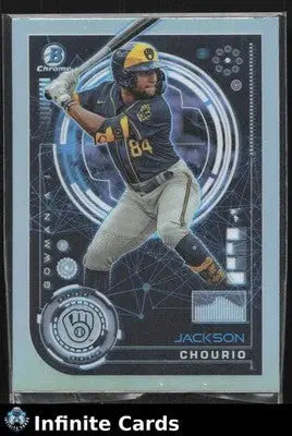 2024 Bowman Chrome AI JACKSON CHOURIO #BAI-16 Insert Milwaukee Brewers