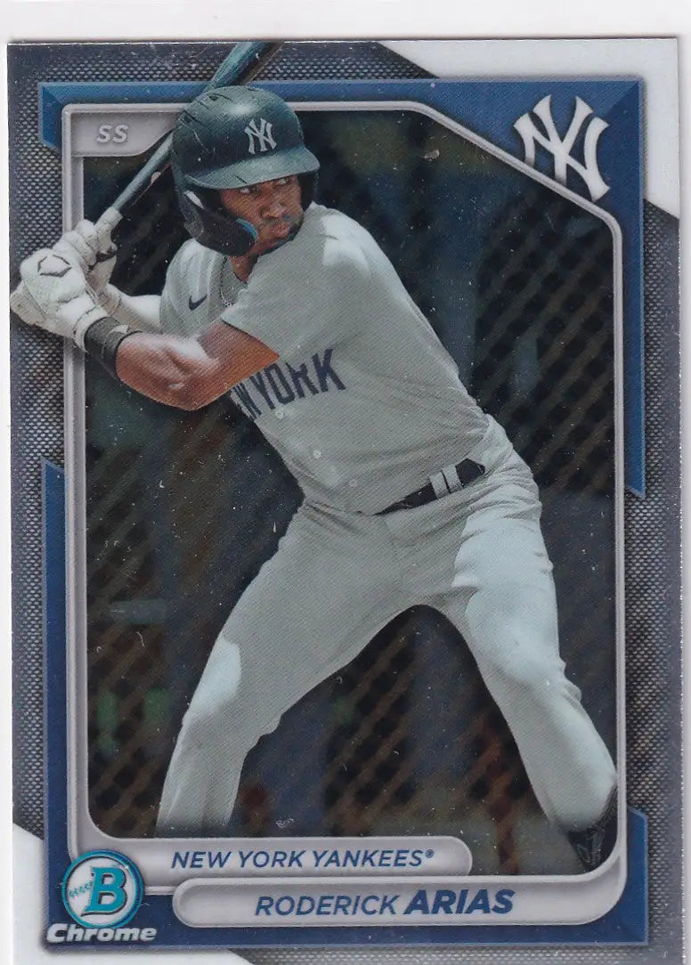 2024 BOWMAN CHROME #BCP-100 RODERICK ARIAS- NEW YORK YANKEES - Baseball Card Single