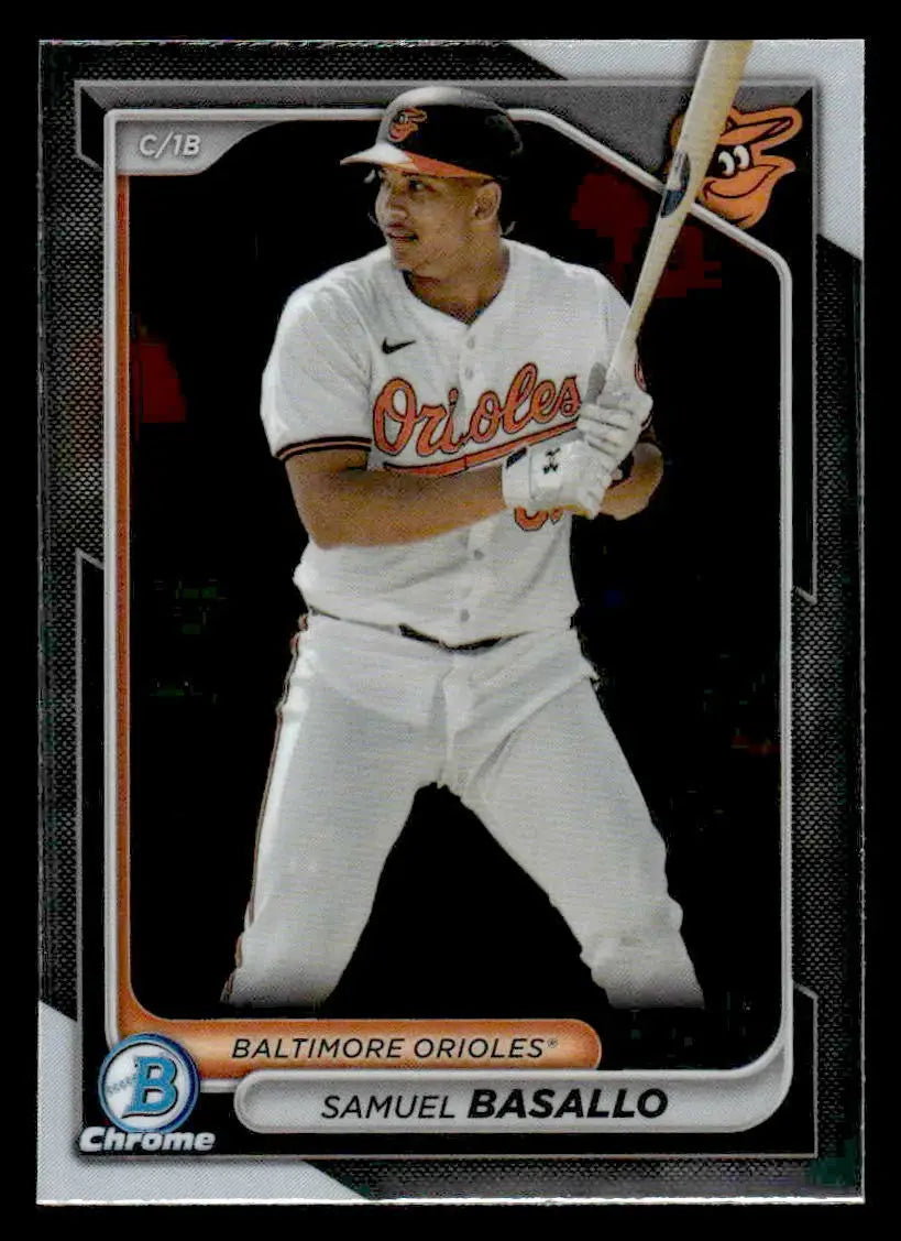 2024 Bowman Chrome #BCP-232 Samuel Basallo Prospects - Baseball Card Single