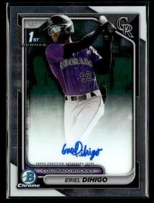 2024 Bowman Chrome #CPA-ED Eriel Dihigo Prospects Autographs - Baseball Card Single