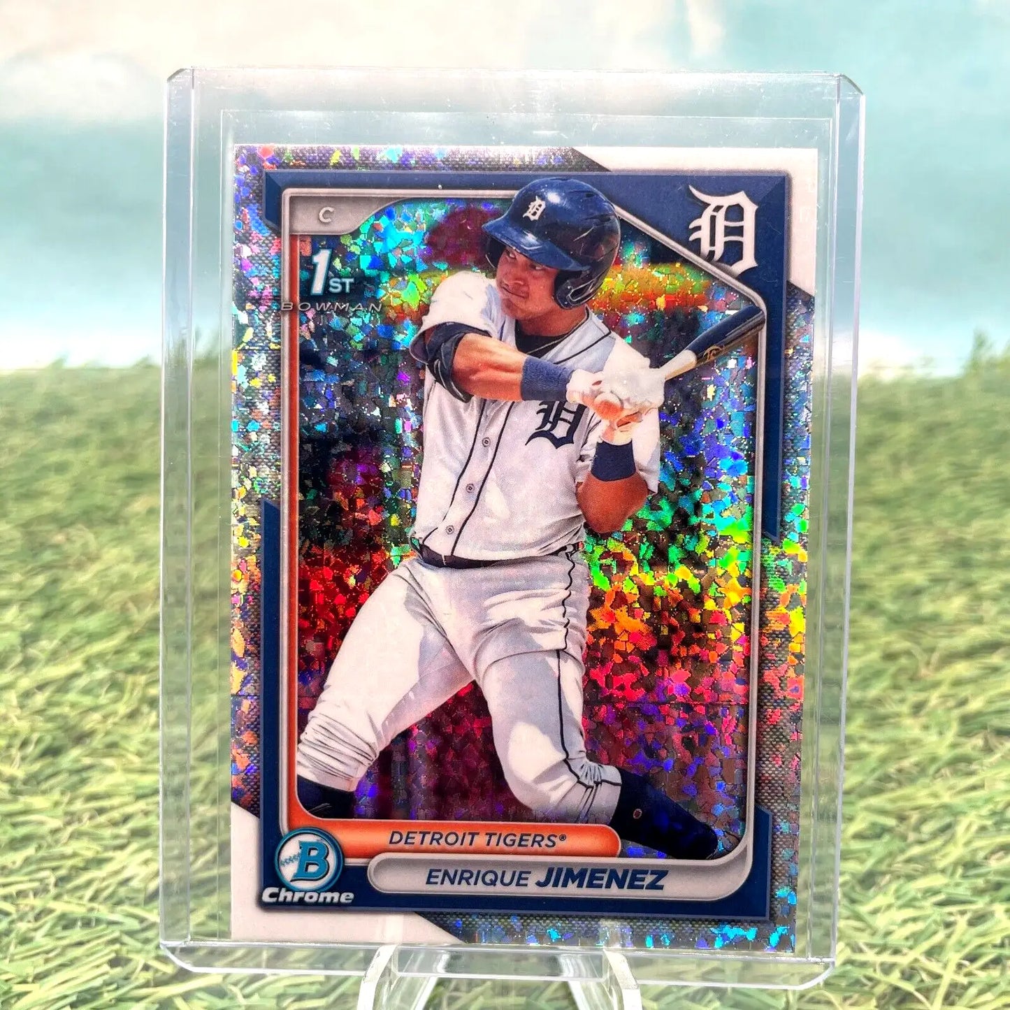 2024 Bowman Chrome- Enrique Jimenez -1st Bowman Mini Diamond Refractor BCP-31 - Baseball Card Single