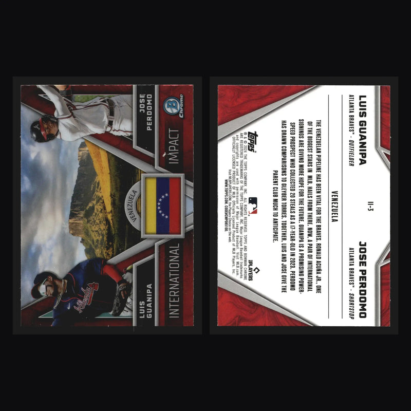 2024 Bowman Chrome #II-3 Luis Guanipa Jose Perdomo Braves International Impact
