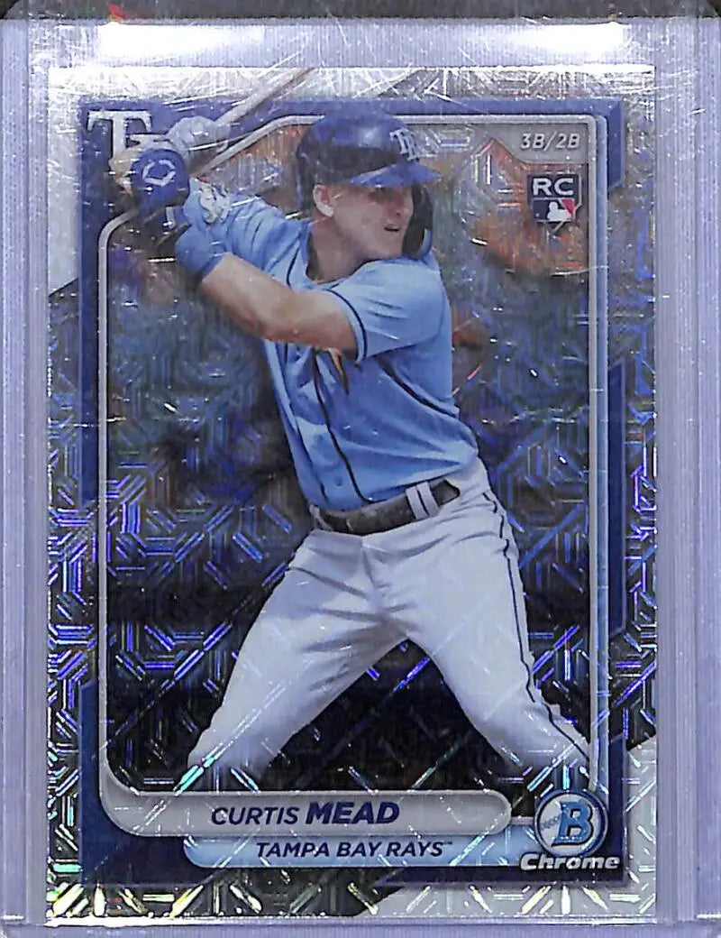 2024 Bowman Chrome Mojo #28 Curtis Mead NM-MT RC Rookie Tampa Bay Rays