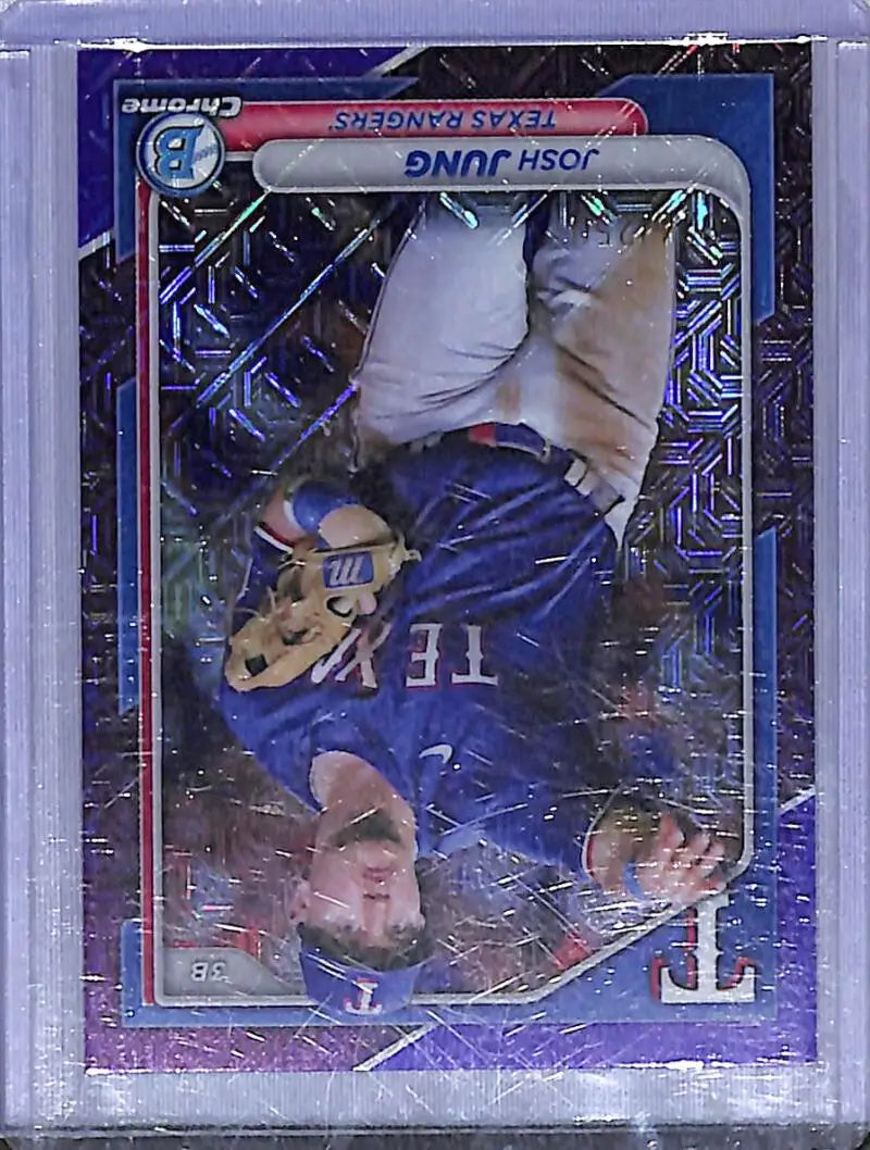 2024 Bowman Chrome Mojo Refractor #98 Josh Jung NM-MT Texas Rangers