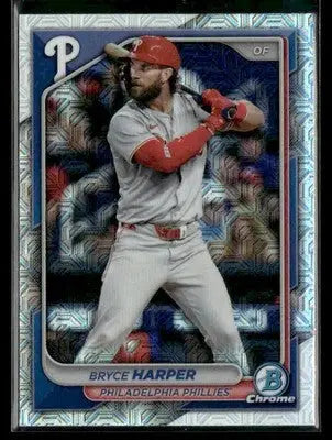 2024 Bowman Chrome - Mojo Refractors Bryce Harper #40 Philadelphia Phillies