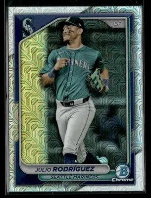 2024 Bowman Chrome - Mojo Refractors Julio Rodríguez #95 Seattle Mariners