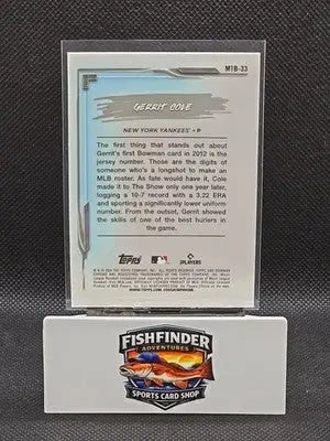 2024 Bowman Chrome - My 1st Bowman Gerrit Cole #M1B-33 Mojo Refractor - Baseball Card Single