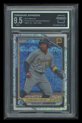 2024 Bowman Chrome Pros. Speckle Refractor Termarr Johnson BCP-24 233/299 AC 9.5 - Baseball Card Single