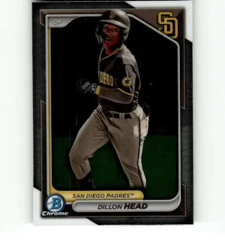 2024 Bowman Chrome Prospects Dillon Head baseball card Padres ID 70679 chrome prospects